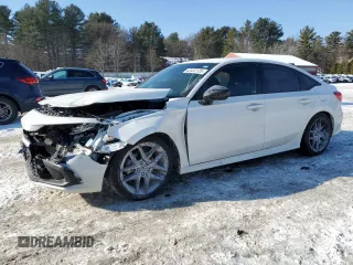 2024 Honda Civic Sedan Sport with VIN 2HGFE2F52RH554693, listed as a Copart auction lot 42432135 with 6,985 mi miles and Salvage Title. Bid and sale history available at carsss.com. Image 1.