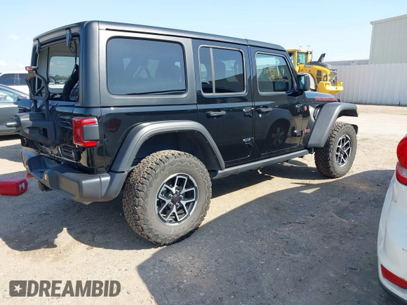 2024 Jeep Wrangler Rubicon with VIN 1C4PJXFG2RW276330, listed as a IAAI auction lot 41866339 with 23,168 mi miles. Bid and sale history available at carsss.com. Image 4.