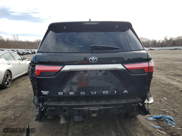 2023 Toyota Sequoia SR5 with VIN 7SVAAABA8PX018069, listed as a Copart auction lot 45392585 with 19,514 mi miles and Salvage Title. Bid and sale history available at carsss.com. Image 6.
