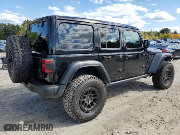 2023 Jeep Wrangler Rubicon with VIN 1C4HJXFN4PW636133, listed as a Copart auction lot 75499614 with 13,252 mi miles and Salvage title. Bid and sale history available at DreamBid. Image 3.