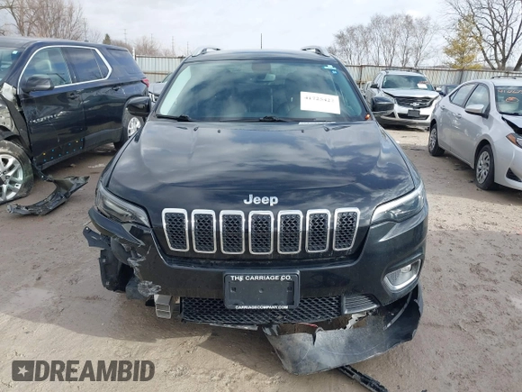 2019 Jeep Cherokee Limited with VIN 1C4PJMDX6KD440665, listed as a IAAI auction lot 41725422 with 95,116 mi miles. Bid and sale history available at carsss.com. Image 12.