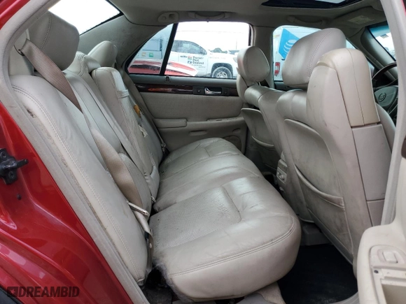 2002 Cadillac Seville Touring STS with VIN 1G6KY54902U132357, listed as a Copart auction lot 42008795 with 111,014 mi miles and Salvage Title. Bid and sale history available at carsss.com. Image 10.