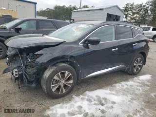 2020 Nissan Murano SV with VIN 5N1AZ2BSXLN135008, listed as a Copart auction lot 53355855 with 130,997 mi miles and Clean Title. Bid and sale history available at carsss.com. Image 1.