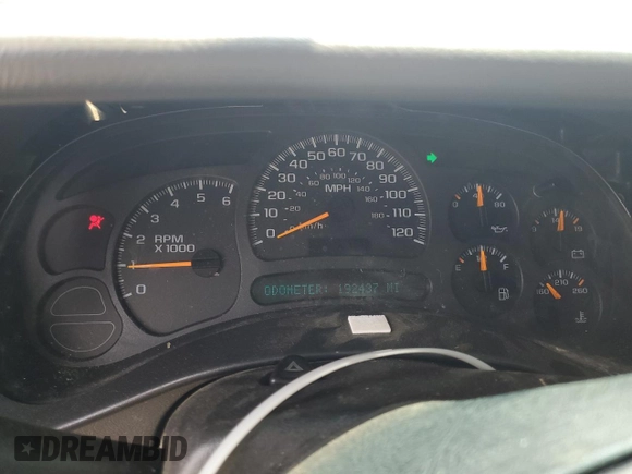 2004 Chevrolet Avalanche with VIN 3GNEC12T24G107067, listed as a Copart auction lot 59459335 with 192,437 mi miles and Salvage title. Bid and sale history available at DreamBid. Image 9.