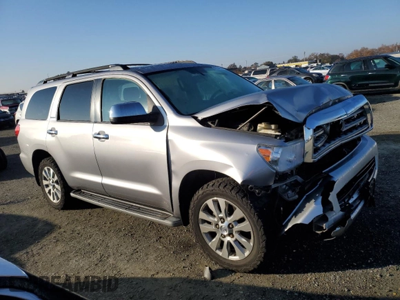 2012 Toyota Sequoia Ltd with VIN 5TDJW5G11CS068582, listed as a Copart auction lot 82334044 with 151,478 mi miles and Salvage Title. Bid and sale history available at carsss.com. Image 4.