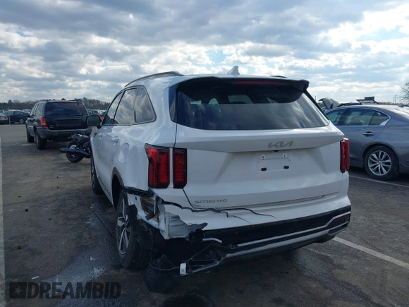 2023 Kia Sorento S with VIN 5XYRL4LCXPG249082, listed as a IAAI auction lot 41442876 with 13,701 mi miles and . Bid and sale history available at DreamBid. Image 6.