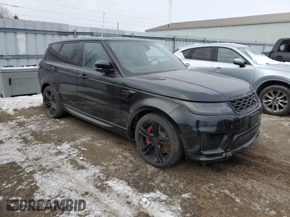 2018 Land Rover Range Rover Sport SVR with VIN SALWZ2SE6JA800746, listed as a Copart auction lot 83444184 with 121,681 mi miles and Non Repairable. Bid and sale history available at carsss.com. Image 4.