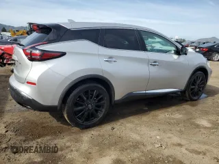 2023 Nissan Murano SL with VIN 5N1AZ2CJ7PC131408, listed as a Copart auction lot 45731385 with 42,936 mi miles and Non Repairable. Bid and sale history available at DreamBid. Image 3.