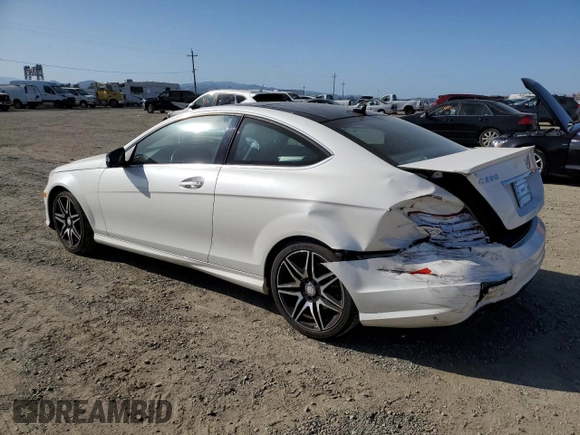 2013 Mercedes-Benz C 250 with VIN WDDGJ4HB1DF969971, listed as a Copart auction lot 54003775 with 86,383 mi miles and Salvage Title. Bid and sale history available at DreamBid. Image 2.