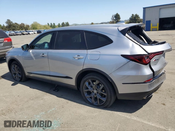 2022 Acura MDX w/A-Spec Package with VIN 5J8YE1H05NL024669, listed as a Copart auction lot 54139455 with 54,126 mi miles and Salvage Title. Bid and sale history available at carsss.com. Image 2.