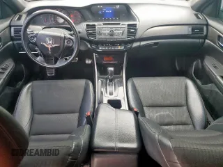 2016 Honda Accord Sport with VIN 1HGCR2F55GA169292, listed as a Copart auction lot 53847585 with 172,500 mi miles and Salvage title. Bid and sale history available at DreamBid. Image 8.