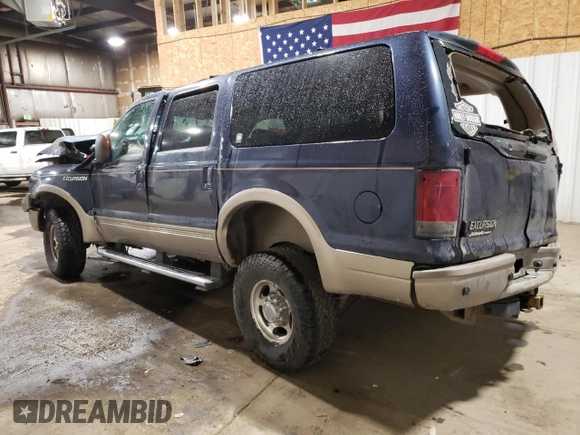 2005 Ford Excursion Eddie Bauer с VIN 1FMSU45P35ED41375, выставлен на аукционе Copart как лот 72647024 с пробегом Не указан миль и Списание • Salvage title. История ставок и продаж доступна на DreamBid. Изображение 2.