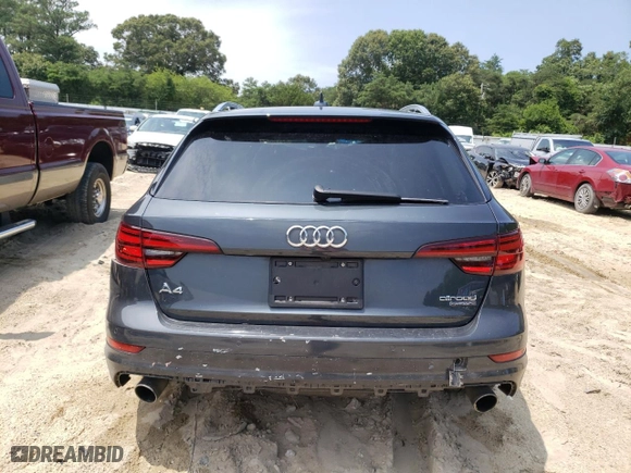 2018 Audi A4 allroad Premium Plus with VIN WA18NAF48JA059923, listed as a Copart auction lot 63495584 with 0 mi miles and Salvage Title. Bid and sale history available at carsss.com. Image 6.
