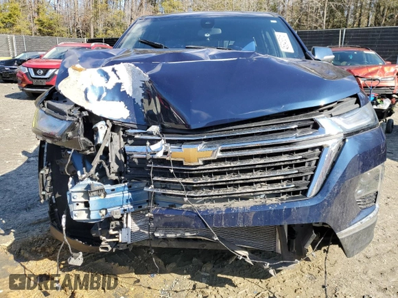 2022 Chevrolet Traverse LT Leather with VIN 1GNERHKW8NJ134324, listed as a Copart auction lot 45348315 with 59,419 mi miles and Salvage Title. Bid and sale history available at carsss.com. Image 5.