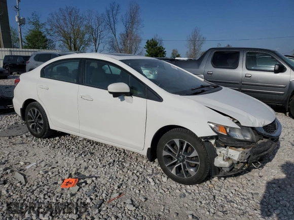 2015 Honda Civic EX with VIN 19XFB2F82FE004161, listed as a Copart auction lot 56061885 with 165,684 mi miles and Clean Title. Bid and sale history available at DreamBid. Image 4.