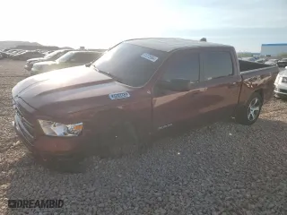 2019 Ram 1500 Tradesman with VIN 1C6RREGT7KN683614, listed as a Copart auction lot 71275954 with 74,754 mi miles and Salvage Title. Bid and sale history available at carsss.com. Image 1.