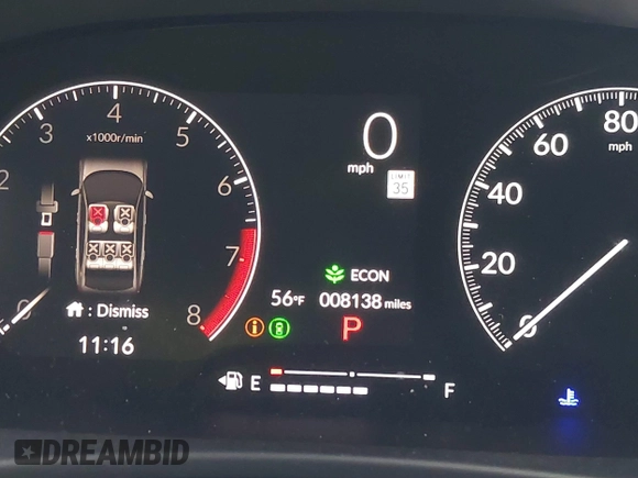 2025 Honda Civic Sport with VIN 2HGFE2F50SH516112, listed as a IAAI auction lot 41578183 with 8,138 mi miles and . Bid and sale history available at DreamBid. Image 15.