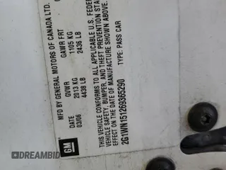 2006 Chevrolet Monte Carlo z VIN 2G1WN151269365290, wystawiony jako Copart lot #55768425 z przebiegiem 215 211 mil mil oraz Szkoda całkowita • Salvage title. Historia ofert i sprzedaży dostępna na DreamBid. Obrazek 12.