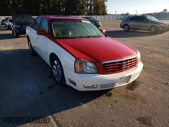 2002 Cadillac DeVille DTS with VIN 1G6KF57942U231877, listed as a Copart auction lot 76724554 with 180,082 mi miles and Salvage Title. Bid and sale history available at carsss.com. Image 10.