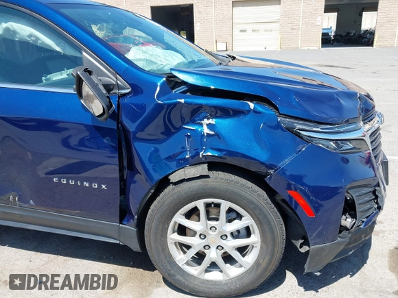2022 Chevrolet Equinox LT z VIN 3GNAXKEV7NL175394, wystawiony jako IAAI lot #42350786 z przebiegiem 80 280 mil mil oraz . Historia ofert i sprzedaży dostępna na DreamBid. Obrazek 6.