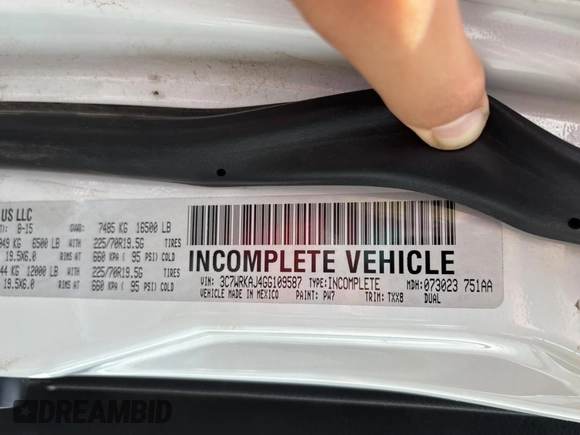 2016 Ram 4500 с VIN 3C7WRKAJ4GG109587, выставлен на аукционе Copart как лот 54969935 с пробегом 67 000 миль миль и Чистый • Clean title. История ставок и продаж доступна на DreamBid. Изображение 10.