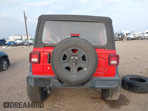 2022 Jeep Wrangler Unlimited Sport S with VIN 1C4HJXDG1NW144404, listed as a IAAI auction lot 41690330 with 48,542 mi miles and . Bid and sale history available at DreamBid. Image 17.