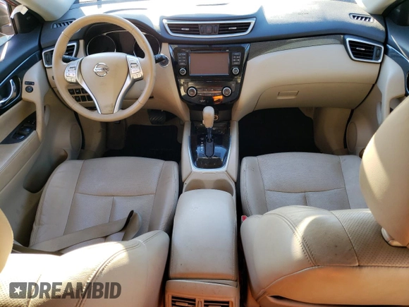 2015 Nissan Rogue SL with VIN 5N1AT2MT0FC832274, listed as a Copart auction lot 47627635 with 0 mi miles and Salvage Title. Bid and sale history available at carsss.com. Image 8.