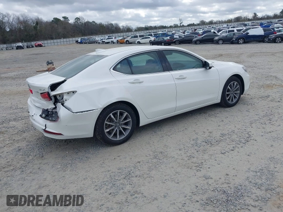 2018 Acura TLX w/Technology Pkg with VIN 19UUB1F5XJA000797, listed as a IAAI auction lot 41454559 with 47,005 mi miles. Bid and sale history available at carsss.com. Image 4.