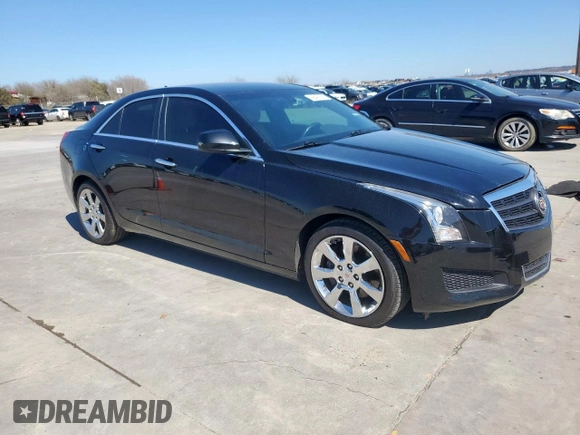 2014 Cadillac ATS Standard RWD with VIN 1G6AA5RX7E0128020, listed as a Copart auction lot 48492835 with 94,573 mi miles and Salvage title. Bid and sale history available at DreamBid. Image 4.