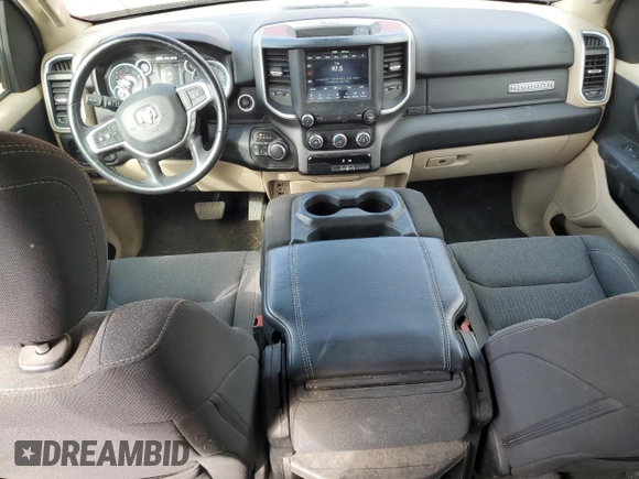 2020 Ram 1500 Big Horn with VIN 1C6SRFFT2LN126099, listed as a Copart auction lot 57753095 with 21,419 mi miles and Salvage title. Bid and sale history available at DreamBid. Image 8.