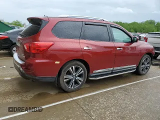 2018 Nissan Pathfinder S z VIN 5N1DR2MMXJC620138, wystawiony jako Copart lot #55303625 z przebiegiem 88 385 mil mil oraz Szkoda całkowita • Salvage title. Historia ofert i sprzedaży dostępna na DreamBid. Obrazek 3.