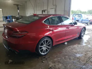 2022 Genesis G70 2.0T with VIN KMTG34TA5NU091818, listed as a Copart auction lot 54402744 with 31,531 mi miles and Salvage Title. Bid and sale history available at carsss.com. Image 3.