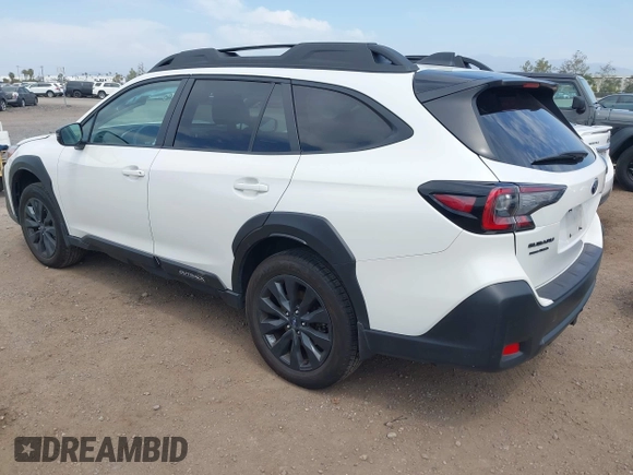 2023 Subaru Outback Onyx with VIN 4S4BTAJC4P3117924, listed as a IAAI auction lot 42021049 with 34,808 mi miles and . Bid and sale history available at DreamBid. Image 3.
