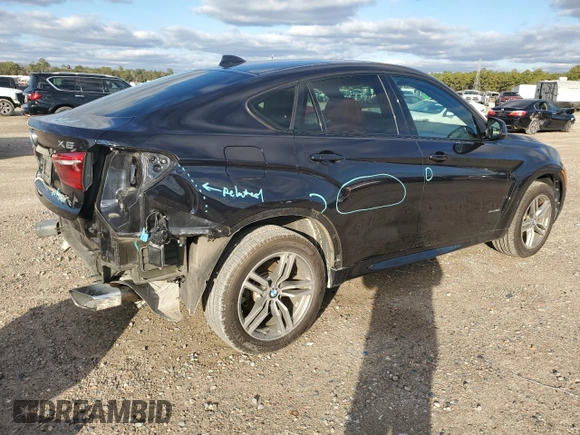 2016 BMW X6 xDrive35i with VIN 5UXKU2C52G0N78206, listed as a Copart auction lot 82129773 with 99,616 mi miles. Bid and sale history available at carsss.com. Image 3.