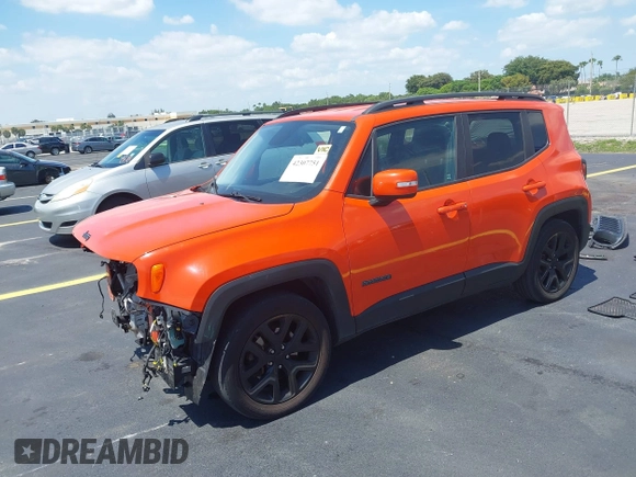 2017 Jeep Renegade Latitude with VIN ZACCJABB9HPF64850, listed as a IAAI auction lot 42307751 with 111,022 mi miles and . Bid and sale history available at DreamBid. Image 2.
