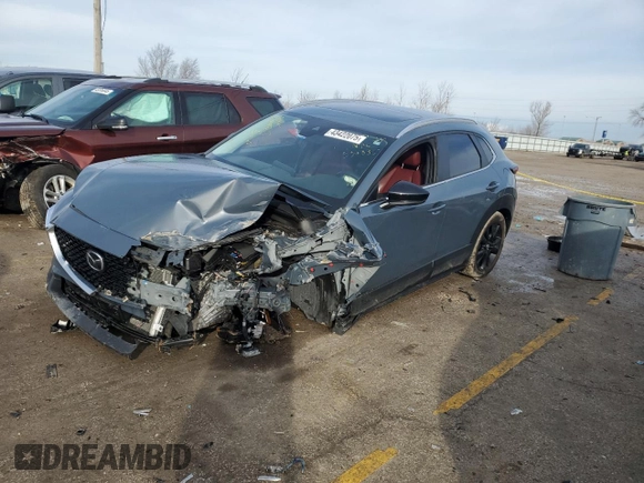 2023 Mazda CX-30 S Carbon Edition with VIN 3MVDMBCM8PM530335, listed as a Copart auction lot 43422075 with Not Provided miles and Salvage Title. Bid and sale history available at DreamBid. Image 1.