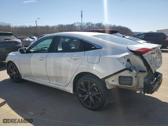 2021 Honda Civic Sedan Sport with VIN 19XFC2F86ME001449, listed as a Copart auction lot 49313815 with 96,789 mi miles and Salvage Title. Bid and sale history available at carsss.com. Image 2.