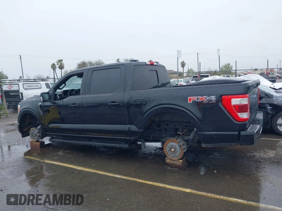 2021 Ford F-150 XL with VIN 1FTFW1E85MFA61098, listed as a IAAI auction lot 41802160 with 1 mi miles. Bid and sale history available at carsss.com. Image 13.