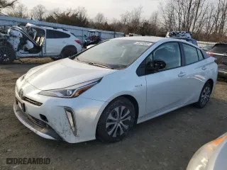 2022 Toyota Prius LE with VIN JTDL9MFU5N3038740, listed as a Copart auction lot 43314845 with 0 mi miles and Salvage Title. Bid and sale history available at carsss.com. Image 1.