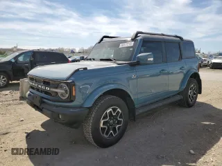 2023 Ford Bronco z VIN 1FMEE5BP6PLA96896, wystawiony jako Copart lot #50377215 z przebiegiem 29 407 mil mil oraz Szkody całkowita. Historia ofert i sprzedaży dostępna na DreamBid. Obrazek 1.