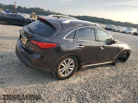 2009 Infiniti FX35 with VIN JNRAS18W89M153339, listed as a Copart auction lot 72380774 with 175,615 mi miles and Salvage Title. Bid and sale history available at carsss.com. Image 3.