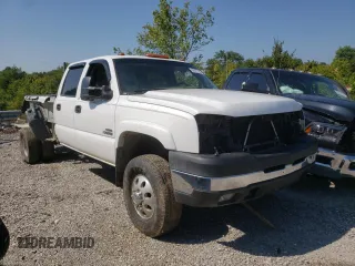 2006 Chevrolet Silverado 3500 DRW LT1 with VIN 1GCJK33D16F247533, listed as a Copart auction lot 68072184 with 0 mi miles and Salvage Title. Bid and sale history available at carsss.com. Image 4.