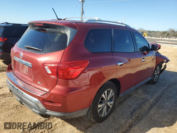 2017 Nissan Pathfinder S with VIN 5N1DR2MN4HC637682, listed as a Copart auction lot 46925335 with 116,934 mi miles and Non Repairable. Bid and sale history available at DreamBid. Image 3.