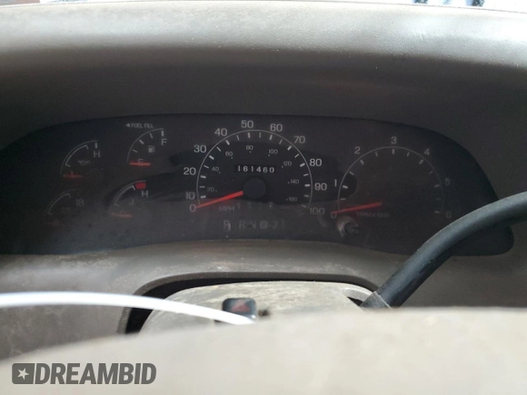 2001 Ford Super Duty F-250 XL with VIN 1FTNX21L31ED74547, listed as a Copart auction lot 84333434 with 161,460 mi miles and Clean Title. Bid and sale history available at carsss.com. Image 9.