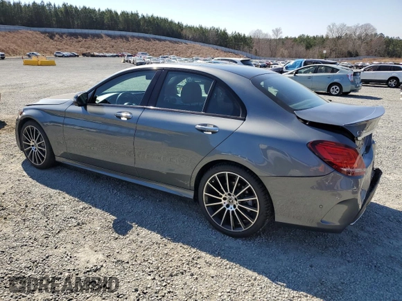 2020 Mercedes-Benz C with VIN 55SWF8DB1LU326641, listed as a Copart auction lot 47589655 with 37,255 mi miles and Salvage Title. Bid and sale history available at carsss.com. Image 2.