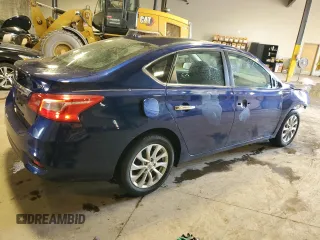 2019 Nissan Sentra S with VIN 3N1AB7AP8KY398394, listed as a Copart auction lot 54143585 with 43,347 mi miles and Salvage title. Bid and sale history available at DreamBid. Image 3.