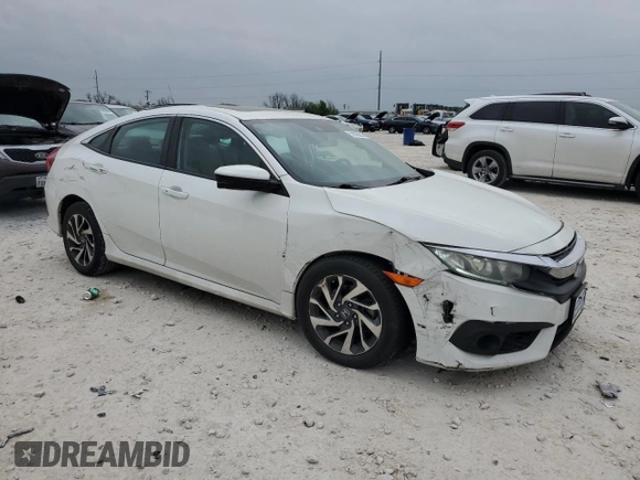 2016 Honda Civic Sedan EX with VIN 2HGFC2F88GH511795, listed as a Copart auction lot 51605205 with 124,450 mi miles and Clean Title. Bid and sale history available at carsss.com. Image 4.