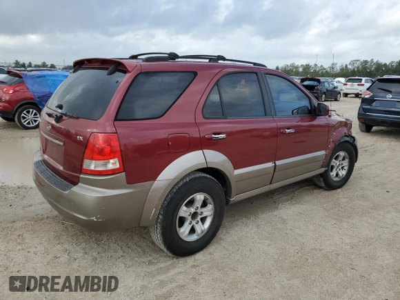 2005 Kia Sorento LX with VIN KNDJD733655498495, listed as a Copart auction lot 78982324 with 160,919 mi miles and Salvage Title. Bid and sale history available at carsss.com. Image 3.