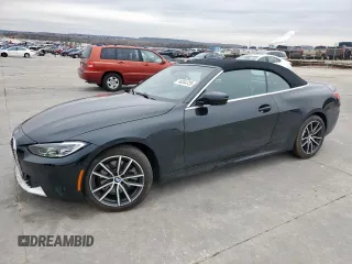 2021 BMW 4 Series 430i with VIN WBA23AT0XMCG69687, listed as a Copart auction lot 46244725 with 8,813 mi miles and Salvage title. Bid and sale history available at DreamBid. Image 1.