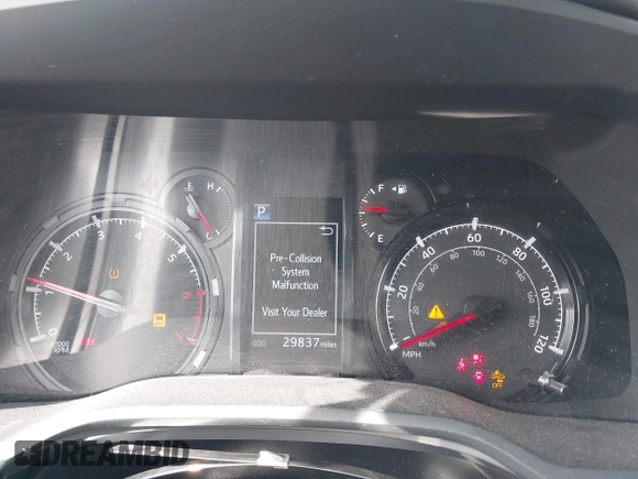 2023 Toyota 4Runner SR5 with VIN JTEMU5JR1P6088009, listed as a IAAI auction lot 41974622 with 29,837 mi miles and . Bid and sale history available at DreamBid. Image 7.
